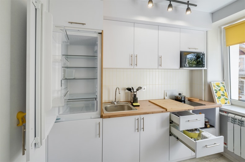 small kitchen cabinet storage
