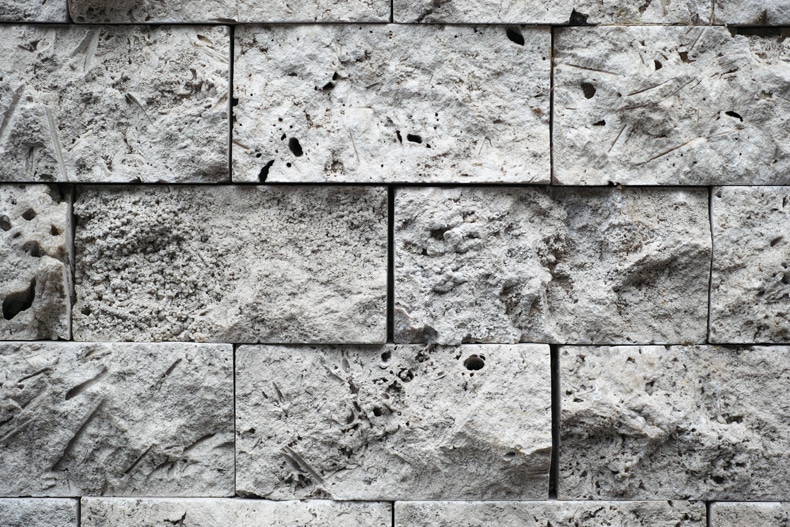 granite exterior house wall