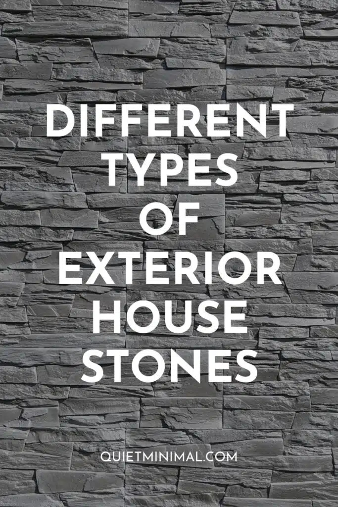 types of exterior house stone