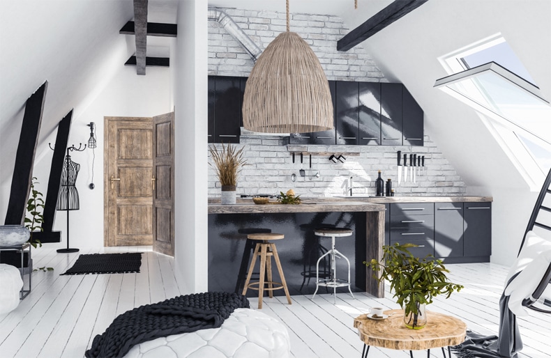 boho kitchen bold light fixtures