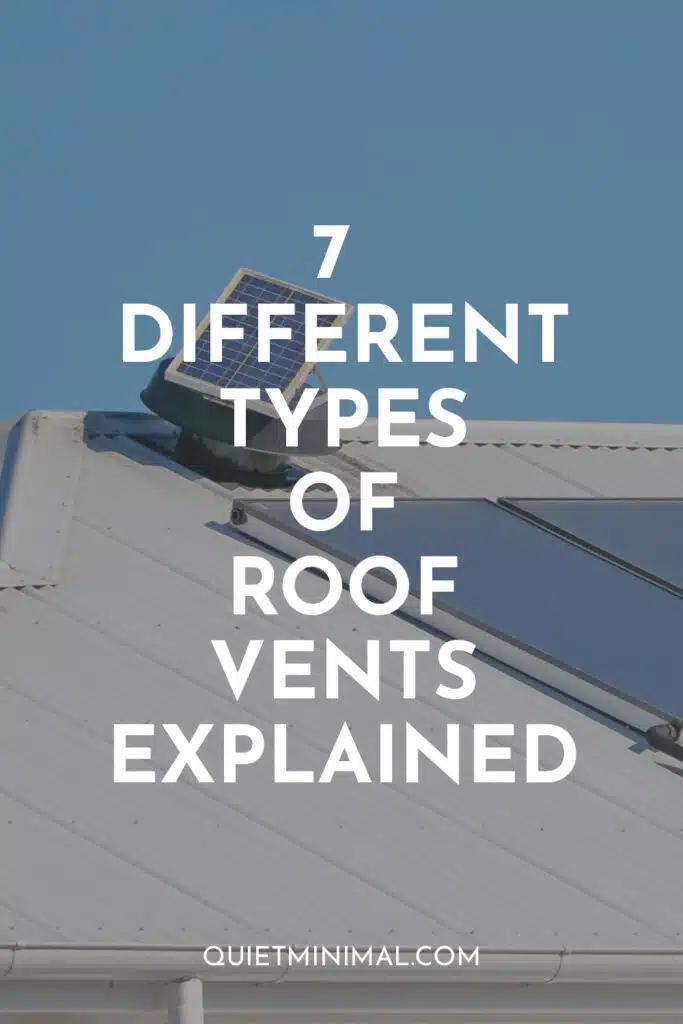different types of roof vents 