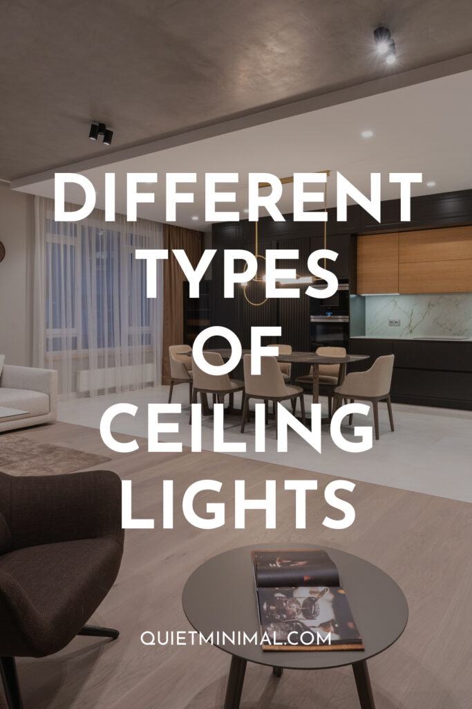 different types of ceiling lights