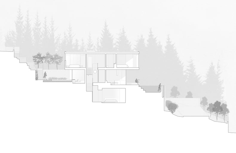 side view plan of an Esquimalt House
