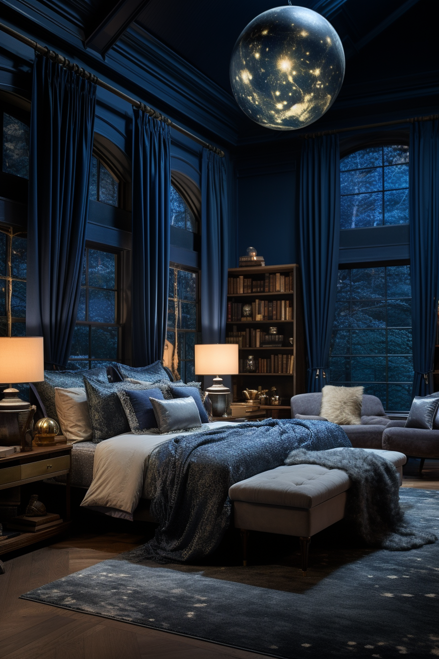 Beautiful Blue Bedroom