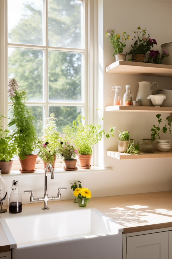 Garden Beauty Dive Into Window Over Sink Ideas Quiet Minimal   Kitchen Garden Window Over Sink Ideas 6 683x1024 