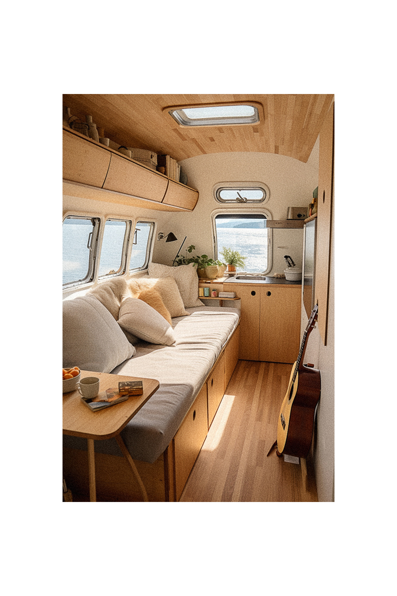 Small airstream rv interior ideas.
