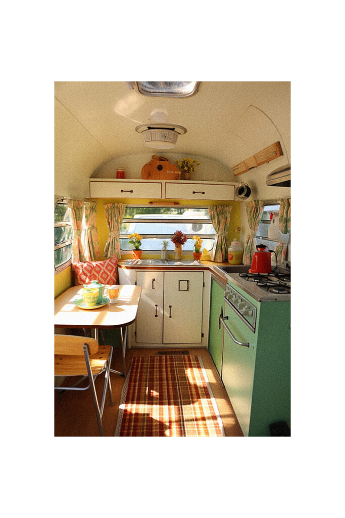 A vintage airstream trailer kitchen remodel.
Keywords: Vintage Trailer Remodel
