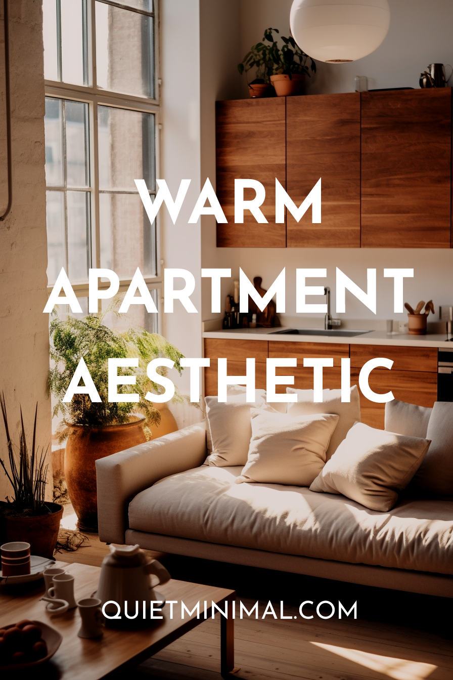 Welcome to a warm living room with cozy apartment aesthetic.