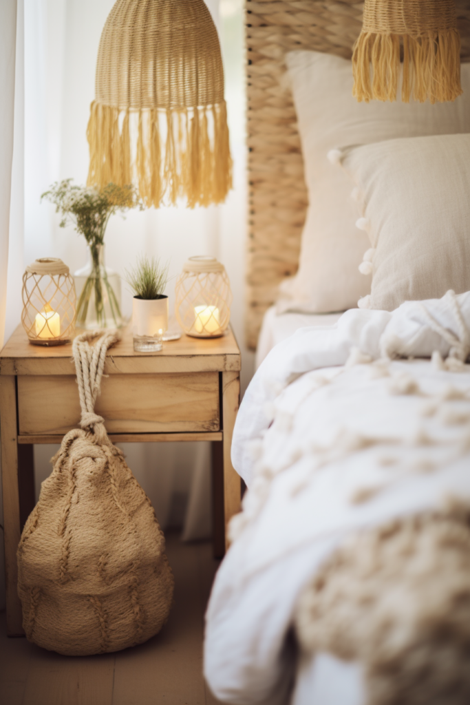 Creating a Dream Sanctuary with aesthetic bedroom ideas, showcasing a cozy space adorned with a comfortable bed, plush pillows, and a soft lamp.