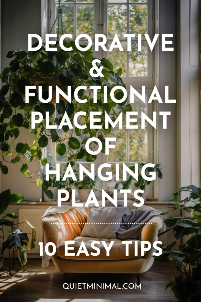 10 easy tips for functional and decorative placement of hanging plants.