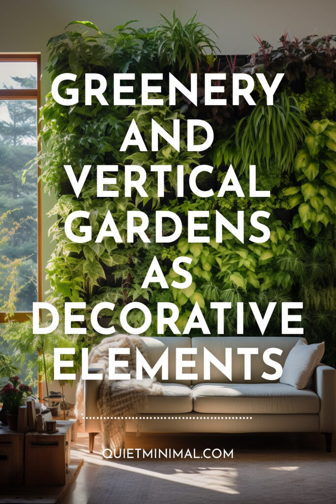 Greenery and vertical gardens are both innovative and beautiful decorative elements that can elevate any space. With an abundance of thriving plants and foliage, greenery adds a refreshing touch to any environment. Vertical gardens take