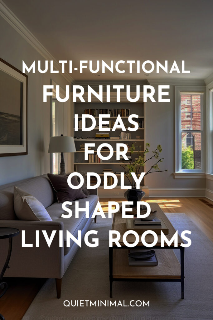 Discover multi-functional furniture ideas designed specifically for oddly shaped living rooms.
