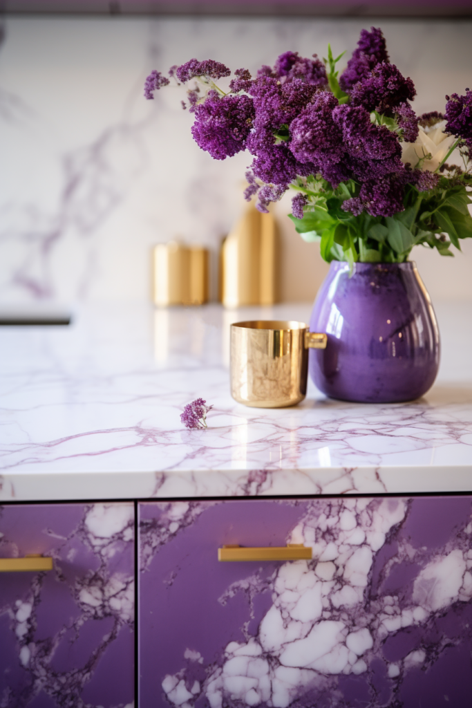 In the world of interior design, purple marble countertops are expected to soar in popularity as a top trend for 2024. Enhancing the aesthetics of any kitchen, these luxurious surfaces exude elegance and