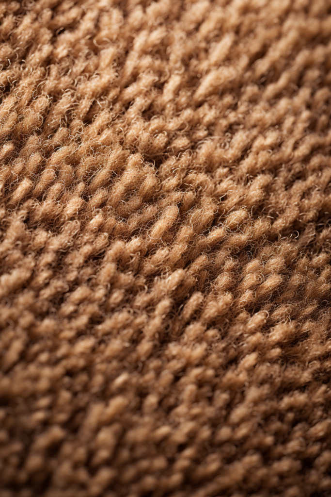 A close up of a brown fur texture, showcasing the latest interior design trends for 2024.