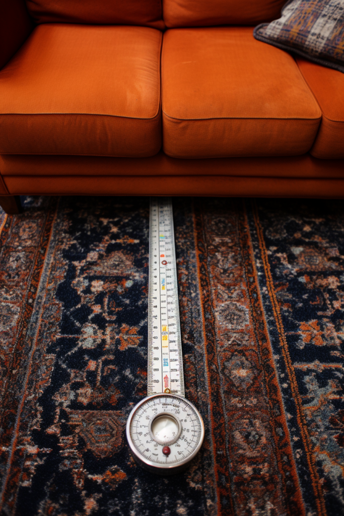A rug ruler.