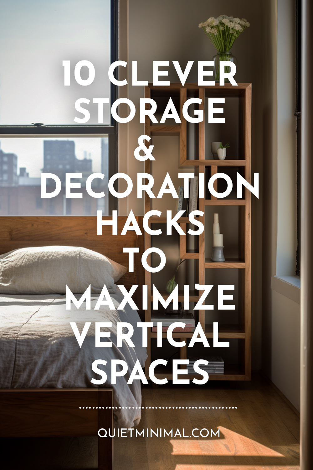 Discover 10 ingenious ways to cleverly maximize vertical spaces through storage and decoration hacks.