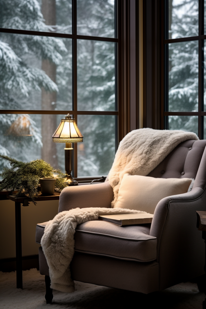 Cozy Home Retreat: A chair in front of a window.