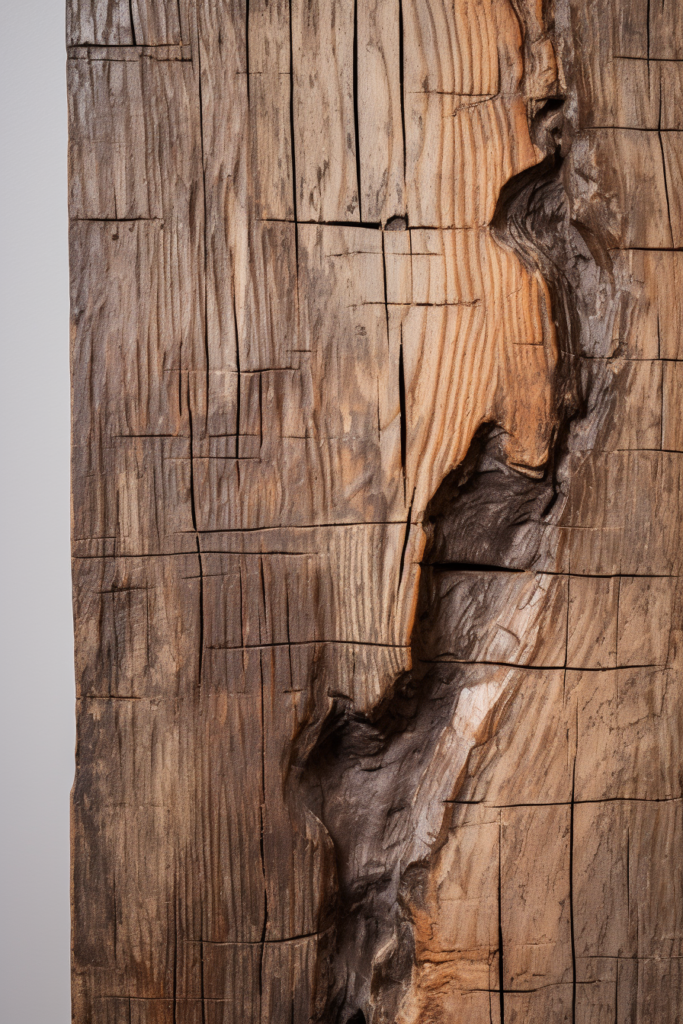 A close-up of a stunning piece of wood, perfect to elevate any living room or serve as large wall art.