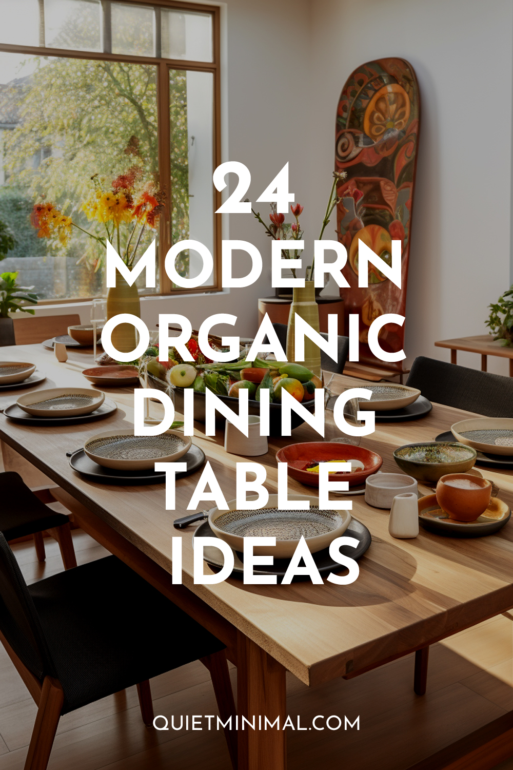 Explore 24 stunning modern organic dining table ideas.