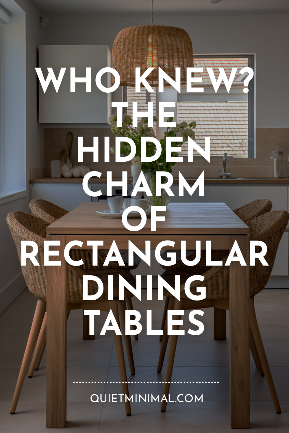 Discover the hidden charm of stylish rectangular dining tables.