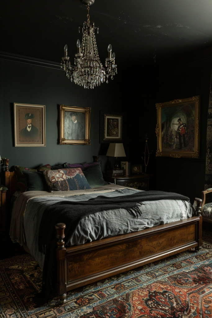 Eclectic Elegance Showcasing the Fusion of Styles in Moody Bedrooms ...