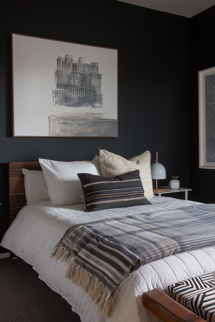 24 Modern Dark Bedroom Aesthetic Ideas for Fall Evenings - Quiet Minimal